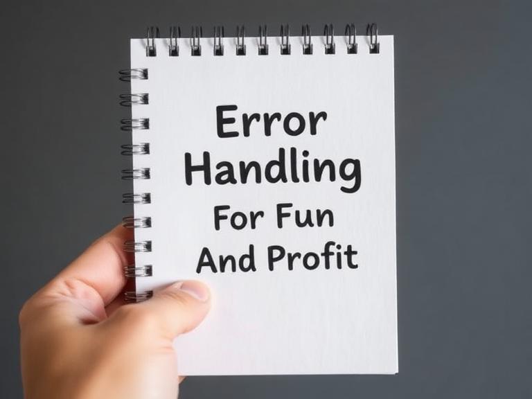 Error Handling For Fun And Profit